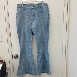 Light Blue Women's Flared Jeans